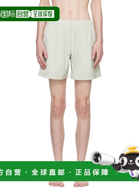 1h可退 香港直邮Palm Angels 棕榈天使 男士 绿色刺绣泳裤 PMFD00