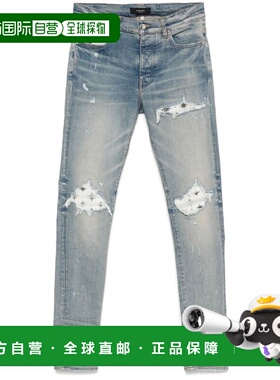 1h可退 香港直邮AMIRI 男士 AMDNSY1122Antique 靛蓝色牛仔长裤 A