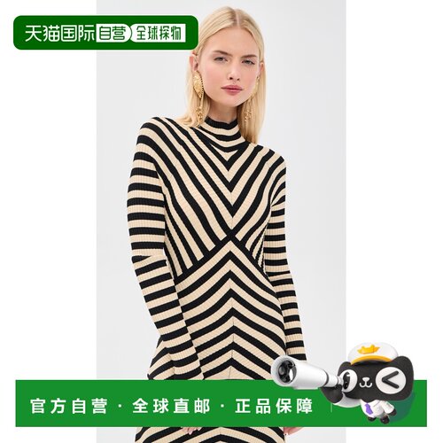 香港直邮ZIMMERMANN 女士 Valiant Deco 条纹毛衣