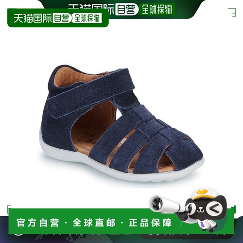 欧洲直邮Bisgaard 童款 CARLY 海蓝色 凉鞋拖鞋