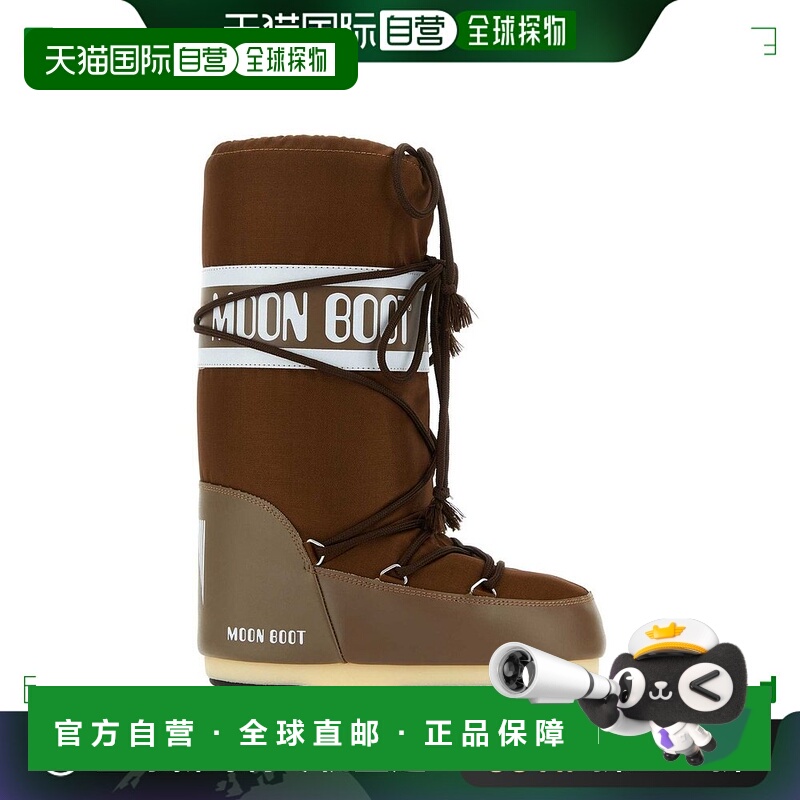 1h可退 香港直邮Moon Boot 月亮靴 女士 Icon Logo 印花繫帶靴 14
