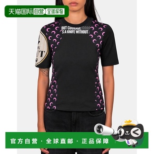 1h可退 香港直邮Marine Serre 女士 graphique T恤 WTT001BUJER00