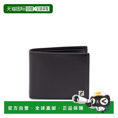 香港直邮FENDI 男士钱包 7M0001AVV6F0GXN SS2026 黑色 Squared F