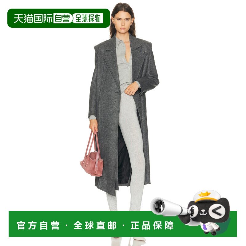 1h可退 香港直邮The Attico 女士 长款大衣 260WCC00087 grey灰色