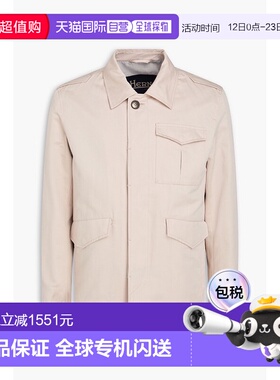 1h可退 香港直邮Herno 男士 棉麻混纺军装夹克 GI000342U13161260