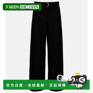 香港直邮LOEWE black黑色 罗意威 束带羊毛阔腿裤 舒 女士 1h可退
