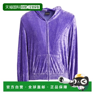 1h可退 香港直邮Balenciaga 巴黎世家 男士 连帽卫衣 purple紫色