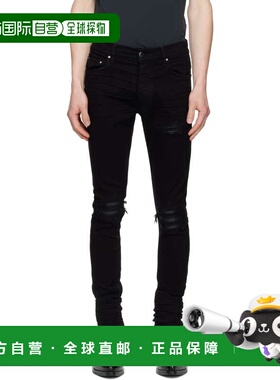 1h可退 香港直邮AMIRI 男士 黑色 MX1 牛仔裤 PXMD001Blac