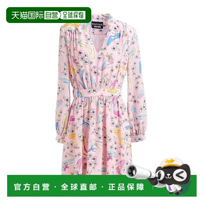 香港直邮moschino 女士 短款连衣裙 pink粉色 舒适时尚