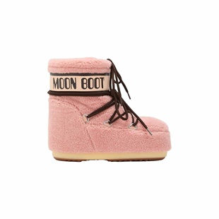 Icon男女同款 粉色羊毛低帮滑雪靴 Boot 自营欧洲直邮Moon