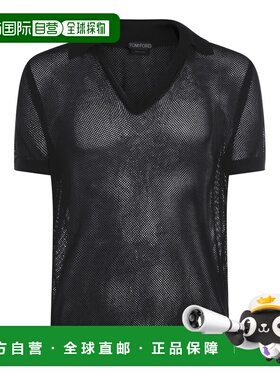 1h可退 香港直邮Tom Ford 汤姆 福特 男士 黑色棉质Polo衫 KPS040