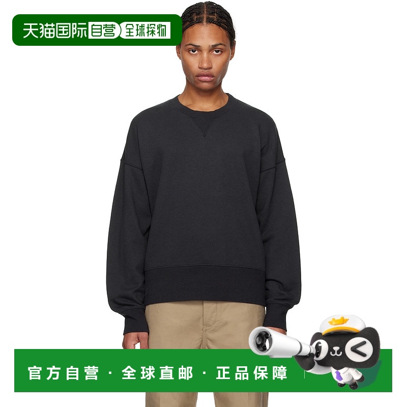 香港直邮Visvim 维斯维木 男士 黑色 Court 套头衫 124205010006