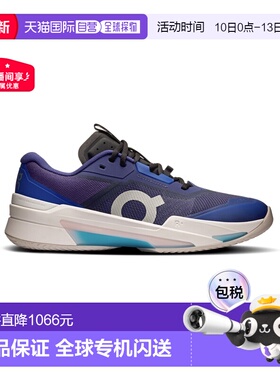 自营欧洲直邮ON昂跑 THE ROGER系列男士蓝色聚酯纤维滑步运动鞋