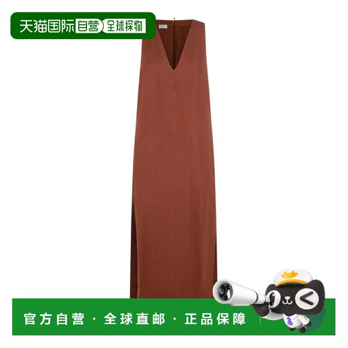 香港直邮Brunello Cucinelli 布内罗 古奇拉利 女士 砖红色粘胶纤