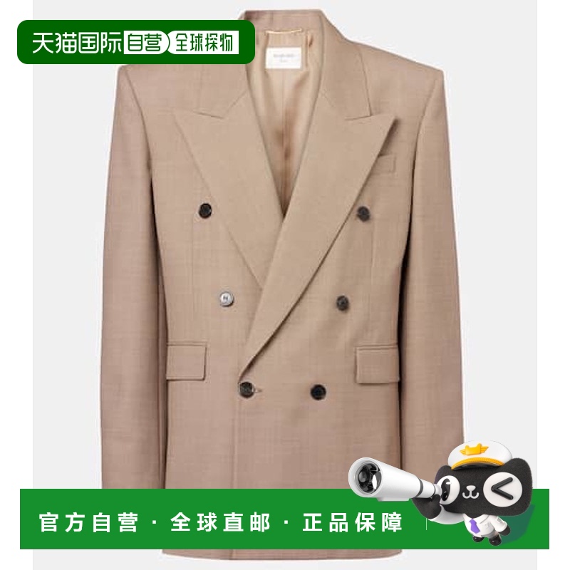 1h可退 香港直邮Saint Laurent 圣罗兰 女士 羊毛西装外套