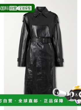 1h可退 香港直邮Mackage 女士 Adriana 双排扣束带皮革风衣 Adria