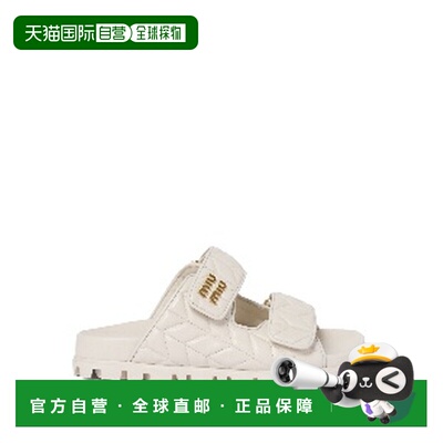 1h可退 香港直邮Miu Miu 缪缪 女士 绗缝一脚蹬凉鞋 5XX640F01088