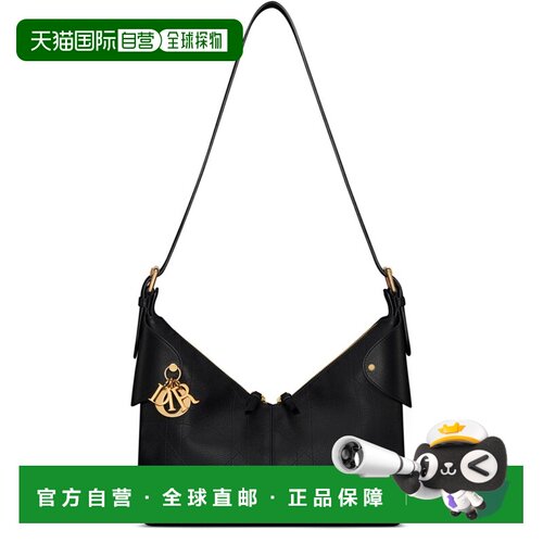自营1h可退 欧洲直邮DIOR迪奥 女士黑色D.I.O.R.吊饰中号Dior Voy