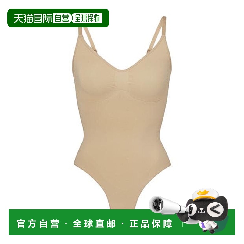 1h可退 香港直邮SKIMS 女士 Sculpt Thong 无缝连体衣 brown棕色