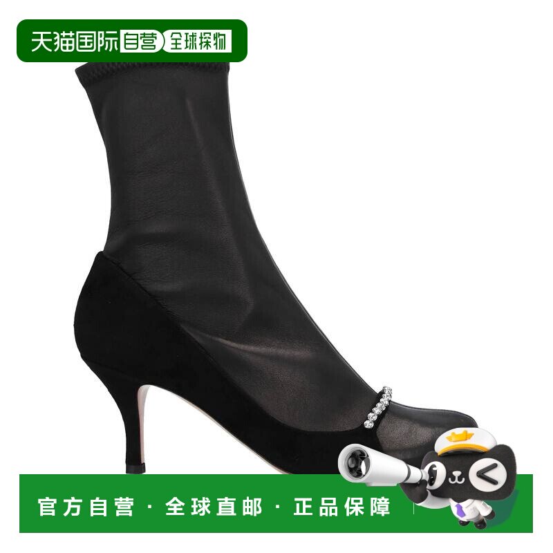 1h可退 香港直邮valentino 华伦天奴 女士 脚踝靴 black黑色 舒适
