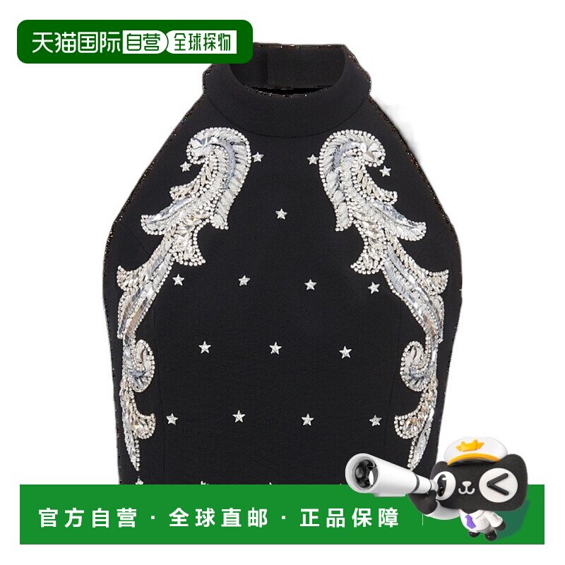 1h可退 香港直邮Balmain 露背巴洛克刺绣吊带 CF1AB162PC21