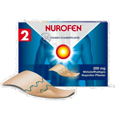 欧洲直邮德国药房Nurofen布诺芬止痛贴2贴／盒肌肉痛扭伤关节炎