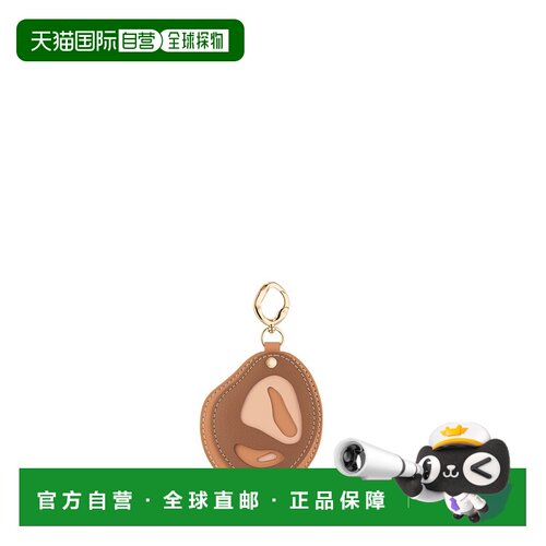 自营欧洲直邮Polene Atla女士棕色皮革化妆镜