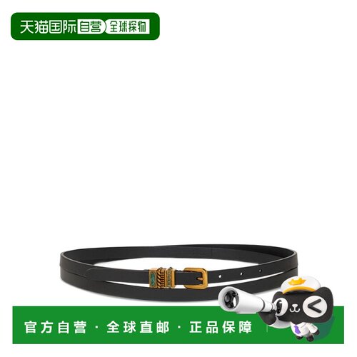 香港直邮ETRO 女士腰带 WP3B0037AP317N000 SS2025 黑色 Double W