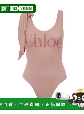 香港直邮Chloe 结饰带连体徽标泳衣 CH25AMB54472