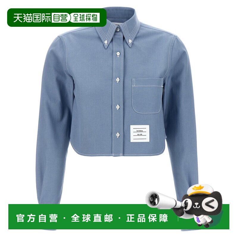 香港直邮THOM BROWNE 女士衬衫 FLL183AF0991480 AW2025 蓝色