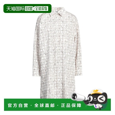 1h可退 香港直邮MaxMara 麦斯玛拉 女士 衬衫式连衣裙 white白色