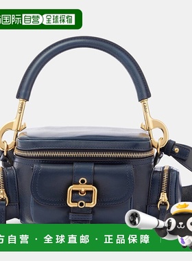 1h可退 香港直邮Chloe 蔻依 女士 Camera 小号皮革肩包 blue蓝色