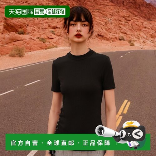 香港直邮Versace Jeans 圆领短袖T恤范思哲上衣 74HAH615J0020