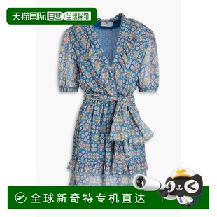 层叠印花真丝乔其纱迷你连衣裙 1h可退 香港直邮Etro 艾特罗 女士
