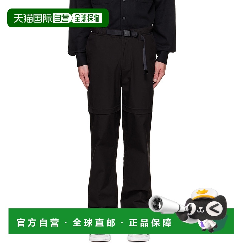 1h可退 香港直邮Dunhill 登喜路 男士 黑色棉质长裤 DU22FM808G3