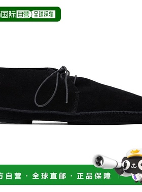 香港直邮The Row 男士 黑色 Lucca 系带沙漠靴男鞋 F2047L25