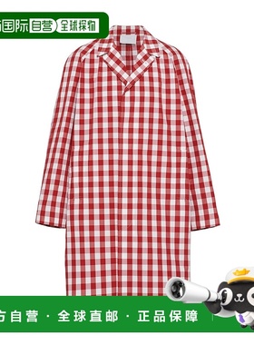 【99新未使用】香港直邮Prada 格纹图案大衣 SGC21512OBS231