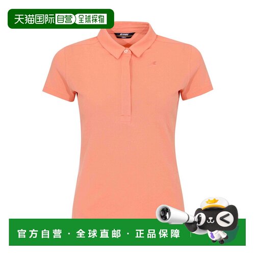 1h可退 欧洲直邮K-WAY 女士户外T恤 K1127GWXDT SS2026 橙色 Amed