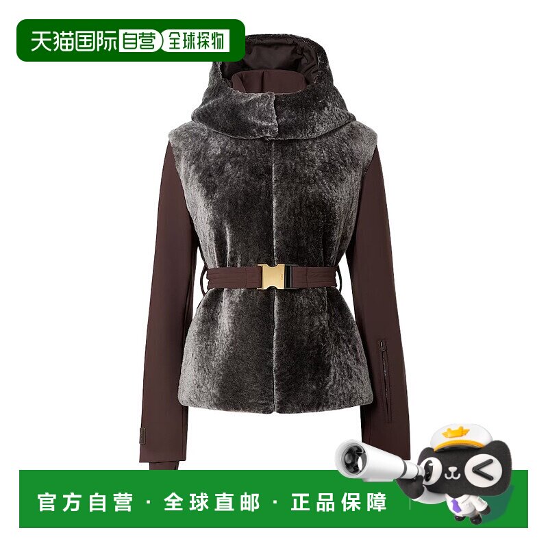 香港直邮Fendi 高领防风连帽滑雪夹克 FAN150AT98