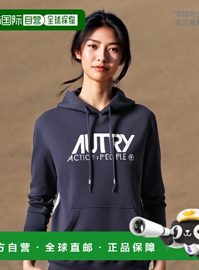 1h可退 香港直邮AUTRY 女士 毛线衫 HOIW409B blue蓝色 舒适时尚