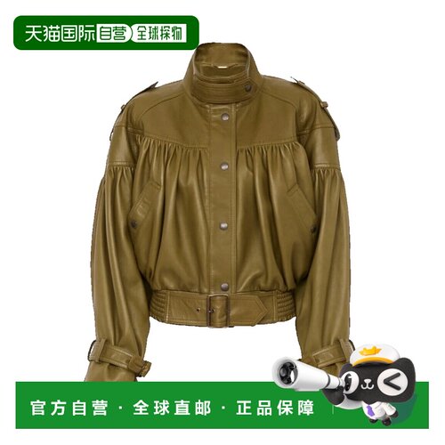 美国直邮Chloe 蔻依 女士 皮革短夹克 CH26ACV192【付后1h可退】