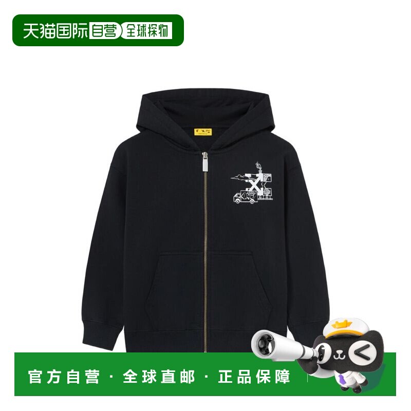 香港直邮off-white 女童 米白黑色毛线衫童装 44BBE001S26F001