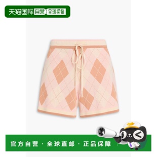 1h可退 香港直邮ZIMMERMANN 女士 菱形针织短裤 1298ARS252PINKAR