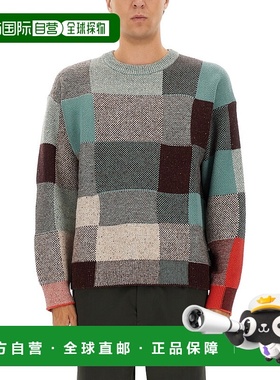 1h可退 香港直邮Paul Smith 男士 拼布编织毛衣 M2R505ZT2252144