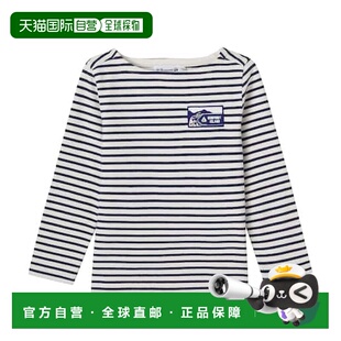 1h可退 香港直邮golden goose 男童 Baudelaire 条纹棉质T恤童装