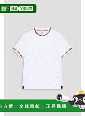 1h可退 香港直邮Thom Browne 汤姆 布朗 男士 条纹棉针织T恤 MJS2