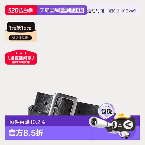 自营RALPH LAUREN拉夫劳伦RLL手工鞣制复古休闲简约裤子皮带腰带