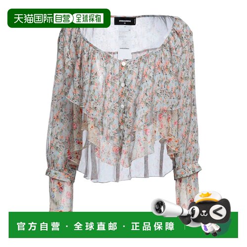香港直邮Dsquared2 二次方 女士 Blouses 真丝衬衫