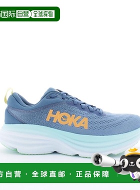 自营欧洲直邮HOKA BONDI 8 男士灰蓝色网布户外鞋新款