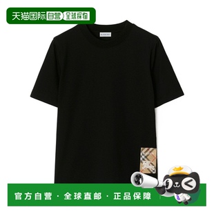 81048831夏季 香港直邮Burberry博柏利格纹标签T恤休闲正品 舒适